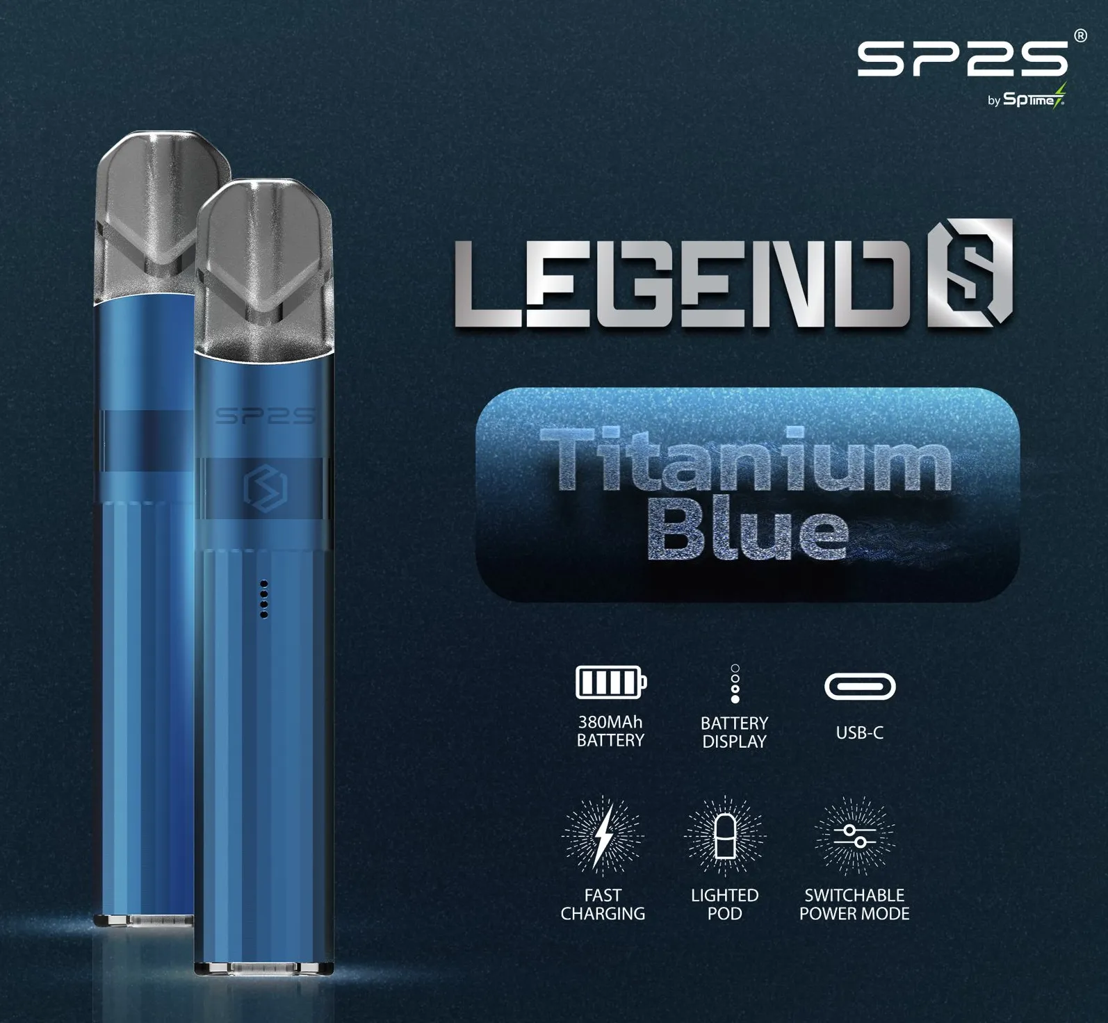 SP2S 鈦色主機（Legend S） 鈦藍